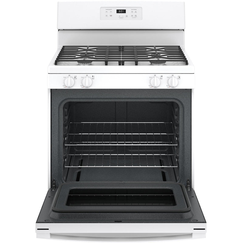 GE 30-inch Freestanding Gas Range with Precise Simmer Burner JGBS61DPWW IMAGE 2