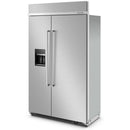 KitchenAid 48-inch, 29.4 cu. ft. Built-In Side-by-Side Refrigerator with External Water and Ice Dispensing System KBSD708MPS