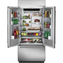 KitchenAid 36-inch, 20.8 cu.ft. Built-in French 3-Door Refrigerator with Internal Ice Maker KBFN506ESS IMAGE 4