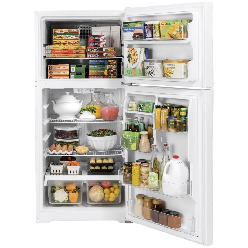 GE 30-inch, 19.2 cu. ft. Top Freezer Refrigerator GTE19DTNRWW IMAGE 3