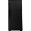  GE 33-inch, 21.9 cu. ft. Top Freezer Refrigerator with edge-to-edge glass shelves GTE22JTNRBB IMAGE 1