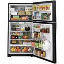  GE 33-inch, 21.9 cu. ft. Top Freezer Refrigerator with icemaker GIE22JTNRBB IMAGE 3