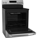 GE 30-inch Freestanding Electric Range with Crisp Mode (Stainless Steel)GRF500SVSS