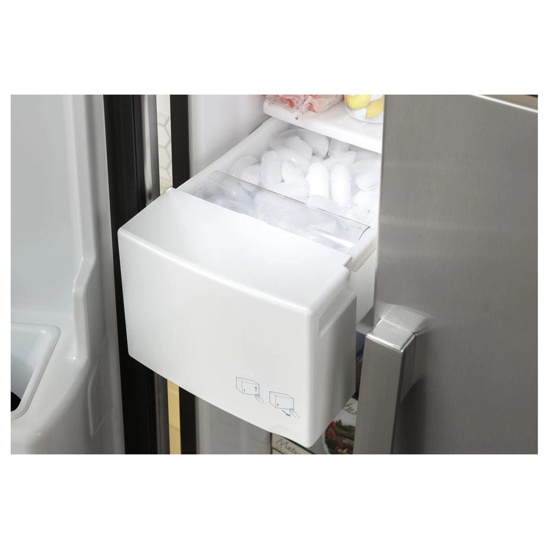 GE 33-inch, 23 cu. ft. Side-By-Side Refrigerator with Water and Ice Dispensing System GSS23GYPFS