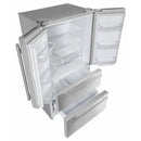 Forno 36-inch, 19.2 cu.ft. Counter-Depth French 4-Door Refrigerator with Internal Ice Maker FFRBI1820-36S IMAGE 3