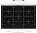 Whirlpool 30-inch Gas Range with Air Cooking Technology, No Preheat Air Fry and Air Baking and Self Clean (White) (WFGS5030RW)