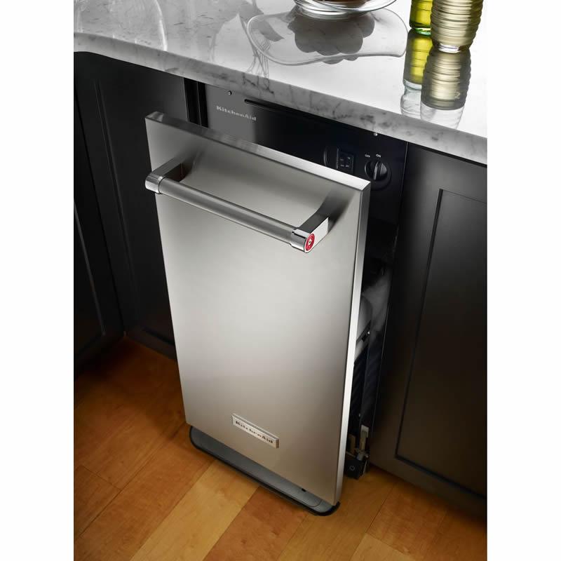 KitchenAid 15-inch Built-in Trash Compactor KTTS505ESS (KTTS505ESS)