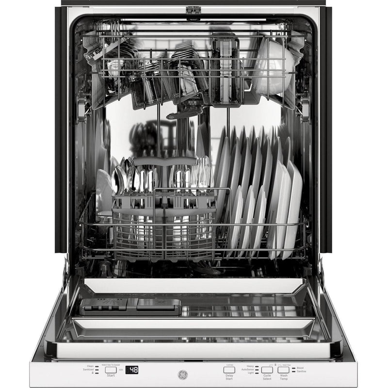 GE 24-inch Built-in Dishwasher with Sanitize Option GDT226SGLWW