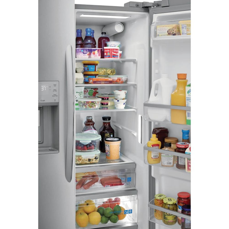 Frigidaire Gallery 36-inch, 25.6 cu.ft. Freestanding Side-by-Side  Refrigerator with Ice and Water Dispensing System GRSS2652AF