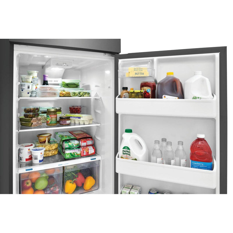 Frigidaire 28-inch, 17.6 cu.ft. Freestanding Top Freezer Refrigerator with LED Lighting FFHT1822UV