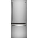 GE 30-inch, 21 cu.ft. Freestanding Bottom Freezer with LED Lighting GBE21DYKFSGBE21DYKFS