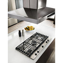 KitchenAid 30-inch Built-In Gas Cooktop with Even-Heat™ Burner KCGS550ESS