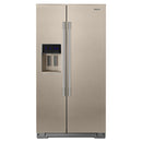 Whirlpool 36-inch, 20.59 cu.ft. Counter-Depth, Side-by-side Refrigerator with External Water and ice Dispensing System with EveryDrop™ Filtration WRSA71CIHN