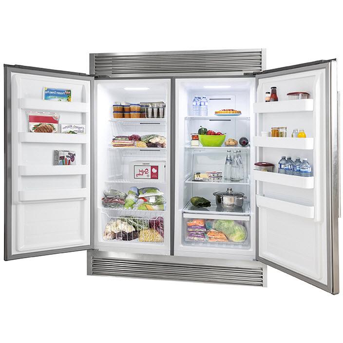 Forno 60-inch, 27.6 cu.ft. Built-in Refrigerator and Freezer Combo with LED Display FFFFD1933-60S IMAGE 2