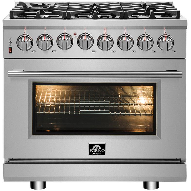 Forno Massimo 36" Freestanding Dual Fuel Range FFSGS6125-36 IMAGE 1