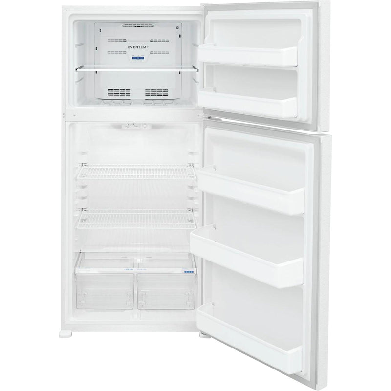 Frigidaire 30-inch, 18.3 cu.ft. Freestanding Top Freezer Refrigerator with EvenTemp™ Cooling System FFHT1814WW IMAGE 3