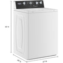 Maytag Commercial Laundry 3.5 cu. ft. Top Loading Washer with Dual-Action Agitator (White)MVWP586GW