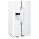 Whirlpool 33-inch, 21.4 cu. ft. Side-By-Side Refrigerator WRS321SDHW (White) (WRS321SDHW)