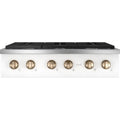Café 36-inch Built-in Gas Rangetop with 6 Burners CGU366P4TW2 IMAGE 1