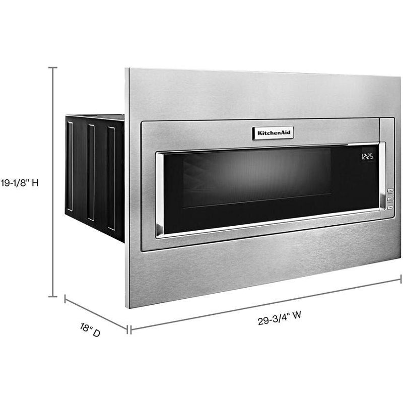 KitchenAid 1.1 cu. ft. Built-In Microwave Oven with 12-inch Turntable KMBT5511KSS IMAGE 8