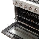 Forno Galiano Alta Qualita 36-inch Freestanding Gas Range with Convection Technology FFSGS6244-36FFSGS624436