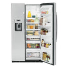GE Profile 36-inch, 21.9 cu. ft. Counter-Depth Side-by-Side Refrigerator with Ice and Water PZS22MSKSS