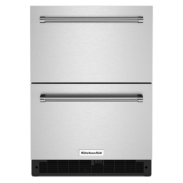 KitchenAid 24-inch Undercounter Double-Drawer Refrigerator KUDR204KSB IMAGE 1