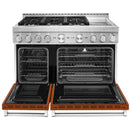 KitchenAid 48-inch Freestanding Gas Range with Even-Heat™ True Convection KFGC558JSCKFGC558JSC