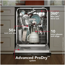Kitchen Third Rack Dishwasher with Advanced ProDry (KDTS624SPS)