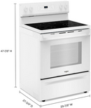 Whirlpool 30-inch Electric Range with Steam Clean (White) (WFES3330RW)
