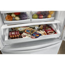 Whirlpool 36-inch, 25.2 cu. ft. French 3-Door Refrigerator with Water Dispenser (White)WRF535SWHW