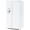 GE 36-inch 25.3 cu.ft. Freestanding Side-by-Side Refrigerator with LED Lighting GSE25GGPWWGSE25GGPWW