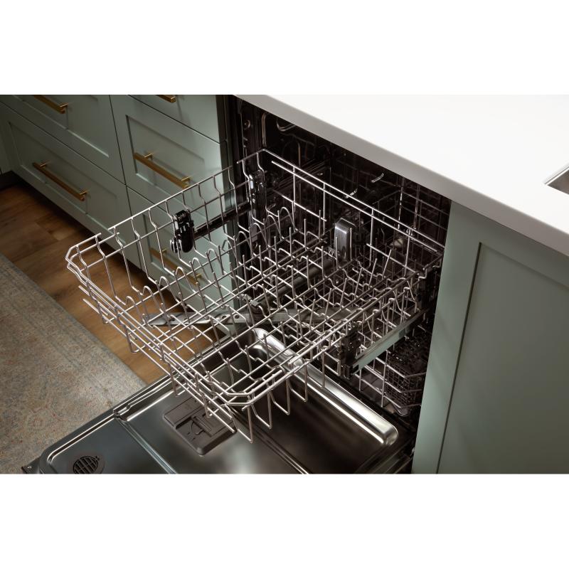 Top rack of dishwasher rolls out sale