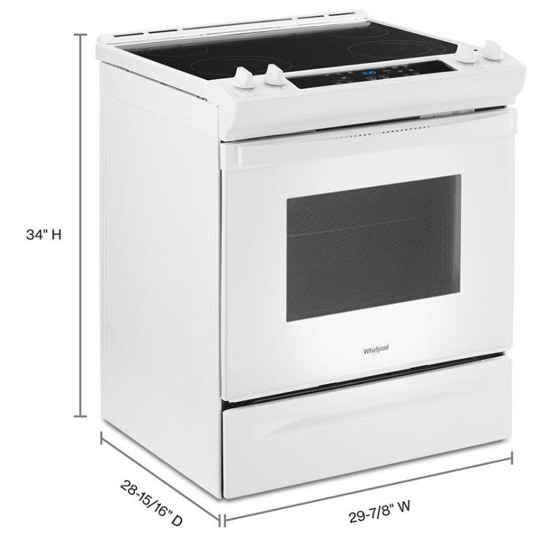 Whirlpool 30-inch Freestanding Electric Range with Frozen Bake™ Technology WEE515SALW IMAGE 10