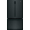 GE 36-inch, 27 cu.ft. Freestanding French 3-Door Refrigerator with Internal Water Dispenser GNE27JGMBB