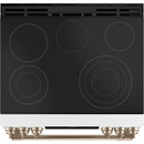 Café 30-inch Slide-in Electric Range with Warming Drawer CES700P4MW2