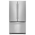 KitchenAid 36-inch, 22 cu.ft. Counter-Depth French 3-Door Refrigerator with Interior Water Dispenser KRFC302ESS
