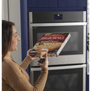 GE 27-inch, 8.6 cu.ft. Built-in Double Wall Oven with Wi-Fi Connectivity JKD3000SNSSJKD3000SNSS