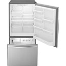 Whirlpool 33-inch, 22 cu. ft. Bottom Freezer Refrigerator with Icemaker (Stainless Steel)WRB322DMBM