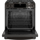 GE Profile 30-inch Slide-In Gas Range with Convection Technology PGS930BELTSPGS930BELTS
