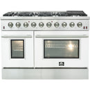 Forno Galiano Alta Qualita 48-inch Freestanding Gas Range with Convection Technology FFSGS6244-48WHT