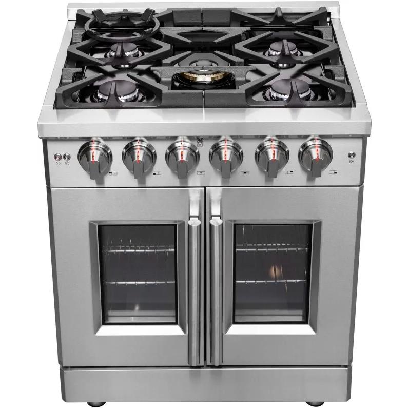 Forno 30-inch Freestanding Dual Fuel Range with 5 Burners FFSGS6439-30