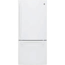 GE 30-inch, 20.9 cu. ft. Bottom Freezer Refrigerator GDE21EGKWWGDE21EGKWW