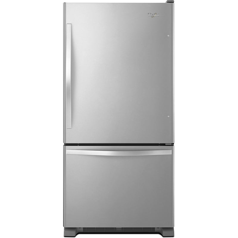 Whirlpool 33-inch, 22 cu. ft. Bottom Freezer Refrigerator with Icemaker WRB322DMBM