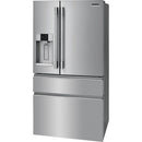 Frigidaire Professional 36-inch, 21.8 cu.ft. Counter-Depth French 4-Door Refrigerator with External Water and Ice System PRMC2285AF (PRMC2285AF)