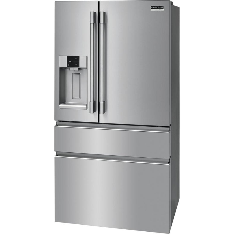 Frigidaire Professional 36-inch, 21.8 cu.ft. Counter-Depth French 4-Door Refrigerator with External Water and Ice System PRMC2285AF