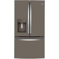 GE 36-inch, 22.1 cu.ft. Counter-Depth French 3-Door Refrigerator with external water and ice dispensing system GYE22GMNES