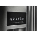 KitchenAid 36-inch, 26.8 cu. ft. Freestanding French Door 3-Door Refrigerator with Exterior Ice and Water Dispensing System KRFF507HPS