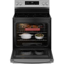 GE 30-inch Freestanding Electric Range with Convection Technology GRF600AVSS