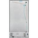 Frigidaire 36-inch, 25.6 cu.ft. Freestanding Side-by-Side Refrigerator with Ice and Water Dispensing System (Stainless Steel)FRSS2623AS